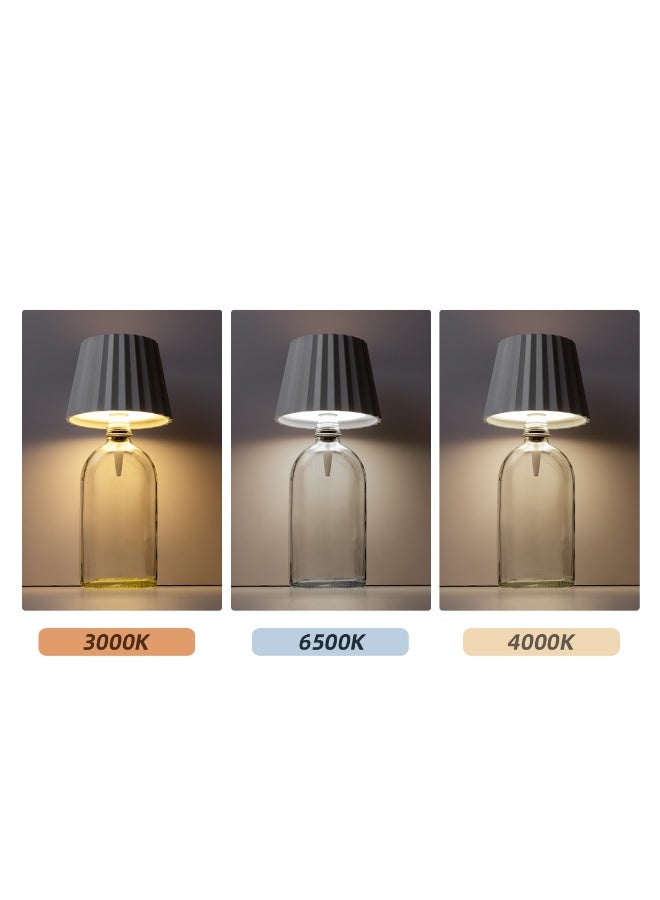 MODI LED Wine Bottle Stopper White Lamp – 3 Color Bottle Light, 3W USB Rechargeable Lamp with Touch Sensor – White Night Light for Home & Party Decor - Image 4